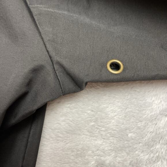 The Barbell Brigade Jacket Mens M Black Nylon Snap Up Pockets Back Graphic Gym - Picture 6 of 10